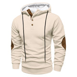Slobodan – Stilvoller Langarm-Kapuzen Pullover – Beige