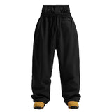 Unisex-Skihose im Cargo-Stil | locker geschnitten – Schwarz