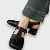 Meloria – Elegante Ledersandale – Schwarz