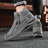 Milano Drive™ Stiefel aus wasserdichtem italienischem Wildleder / Komfort, Traktion und Dämpfung der neuesten Generation! – Grau