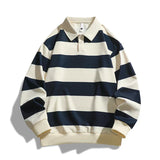 Sven – Lässiger Polo-Pullover – Dunkelblau