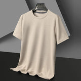 Herren Texturiert Kurzarm T-Shirt | Rundhals – Khaki