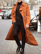 Eleganter winter-trenchcoat für herren – kramer – Orange
