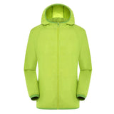 Unisex Wasserdichter Trenchcoat | Mit Kapuze – Hellgrün