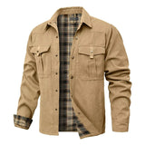 Ironwood™ Overshirt-Jacke Mit Kariertem Innenfutter – Khaki