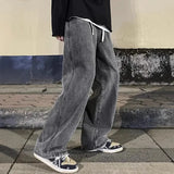 Herren Lässig Baggy Jeans | Weites Bein – Grau
