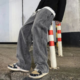 Baggy Jeans für Herren | Lässige Straßenkleidung – Hellgrau