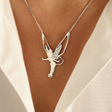 Feen-Halskette in Gold und Silber – Silber