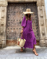 Kleid mit Weicher Passform – Lila