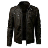 Calix – luxus-lederjacke – Kaffee