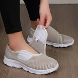 Eudora - Gepolsterte orthopädische Wanderschuhe – Beige/Weiß