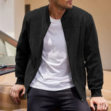 Norven™ Jacke In Wildleder-Optik Mit Premium-Komfort – Schwarz
