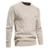 Herren-Strickpullover – Khaki