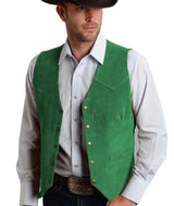 Herren Trachtenhemd | Geknöpftes Vest – Grün