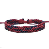 Gjergj – Modisches Seilarm Band – Rot