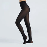 Strumpfhose mit Hoher Taille für Damen | Übergrößen – Schwarz