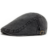 Hans | Vintage Flat Cap – Schwarz