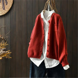 DIE MARIVELLE | CARDIGAN – Rot