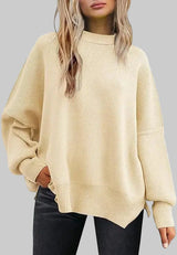 Nita™ - Übergroßer Poncho-Pullover – Beige
