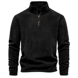 ROMAN - Warmer Herren Langarm-Pullover – Schwarz