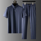 Atlas - Outfit-Set mit Streifen – Marineblau