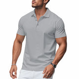 Dalmor™-Polohemd mit Schmaler Passform und Minimalistischem Stil – Grau
