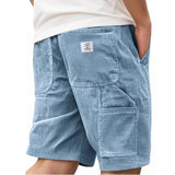 Jesper – Bequeme Cargoshorts – Blau