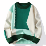 Strickpulli für Männer – Weiß Grün