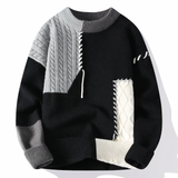 Strickpulli für Männer – Schwarz Grau