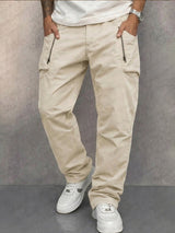 Lachlan - Leichte Cargohose – Aprikose