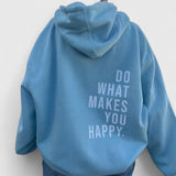 Sophie | Oversize-Hoodie mit Print – Blau