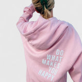 Sophie | Oversize-Hoodie mit Print – Hellrosa