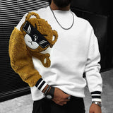 Teddybär-pullover für herren – sirius – Weiß