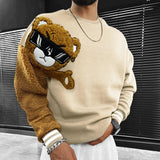 Teddybär-pullover für herren – sirius – Beige
