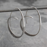 Spiral-förmige Ohrringe – Silber