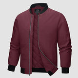 Warme Winterjacke für Männer - Mathias – Weinrot