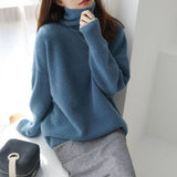 Zora | Eleganter Rollkragenpullover für Damen Freizeit – Blau