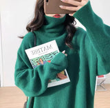 Zora | Eleganter Rollkragenpullover für Damen Freizeit – Grün