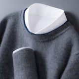 Bennett - Eleganter Cashmere-Pullover – Dunkelgrau