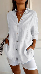 Nicole | Elegante Bluse – Weiß