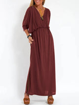 Angelica | Elegantes Maxi-Kleid – Rot
