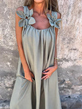 Luna | Maxi-Kleid – Grün