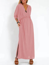 Angelica | Elegantes Maxi-Kleid – Rosa