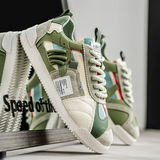 Edwardo - Fragment Retro Turnschuhe – Hellgrün