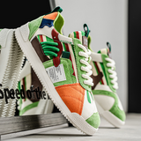 Edwardo - Fragment Retro Turnschuhe – Grün