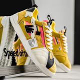 Edwardo - Fragment Retro Turnschuhe – Gelb
