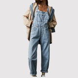 Shaira - Klassischer Denim-Overall in entspannter Passform – Hellblau