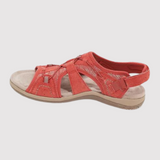 Elegante Orthopädische Sandalen Für Damen – Verstellbare Träger, Gepolsterte Innensohle, Atmungsaktiv – Rot
