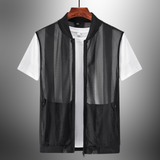 Freddie - Herren-Mesh-Weste – Schwarz