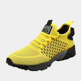 William - Atmungsaktive Turnschuhe aus Mesh – Gelb